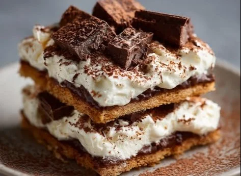 Delicious layered cream biscuits stacked and ready to enjoy
