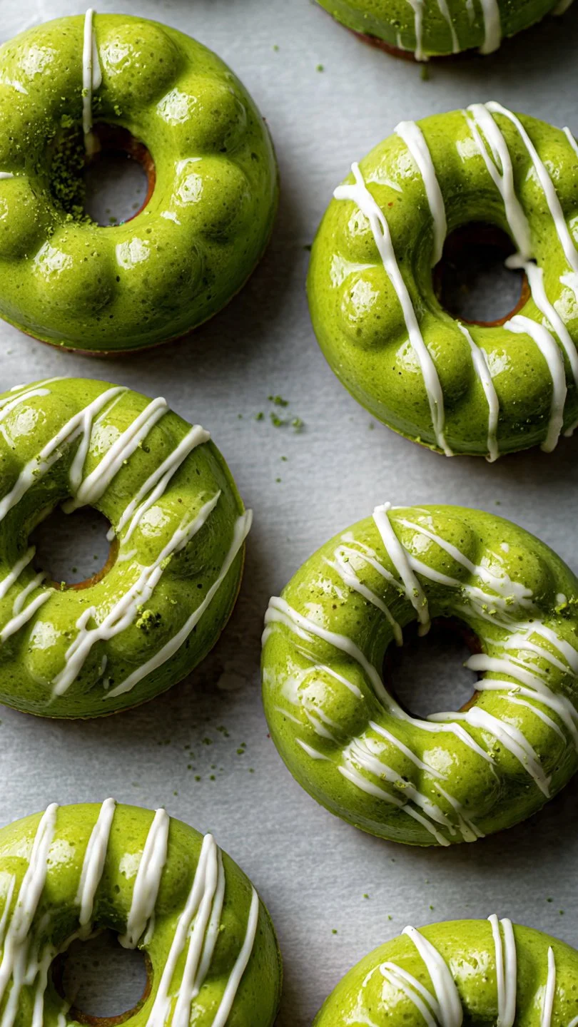 Matcha Mochi Donuts