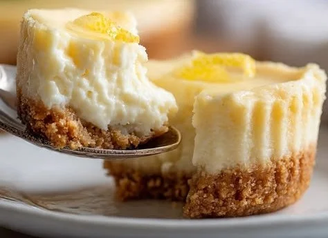 Delicious no-bake lemon cheesecake cups topped with lemon zest.