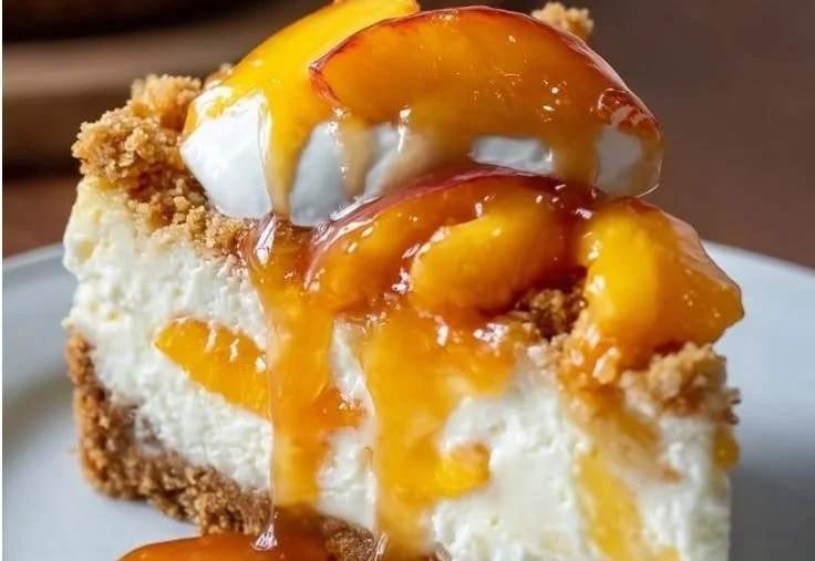 Peach Cobbler Cheesecake