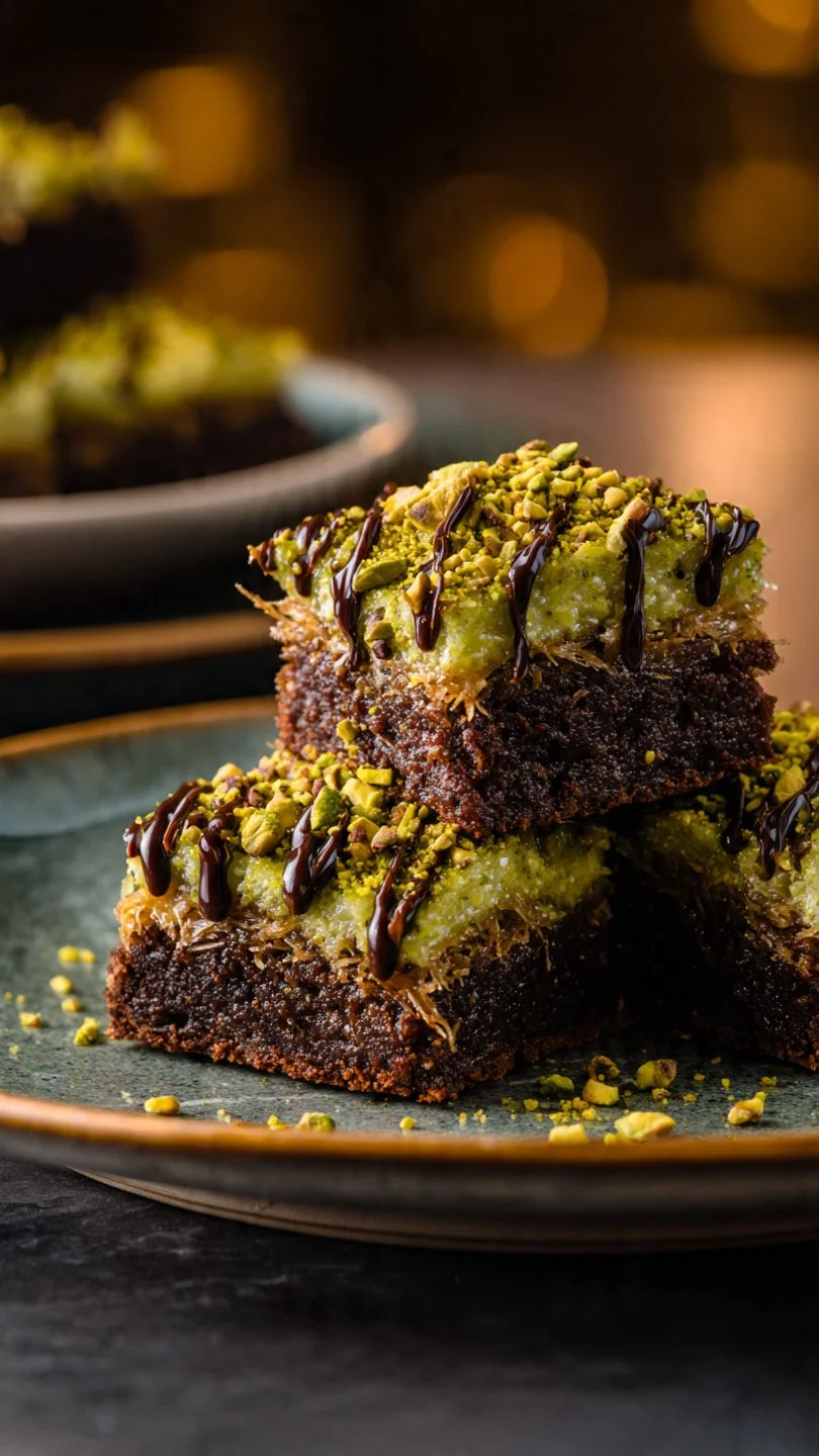 Pistachio Dubai Brownies