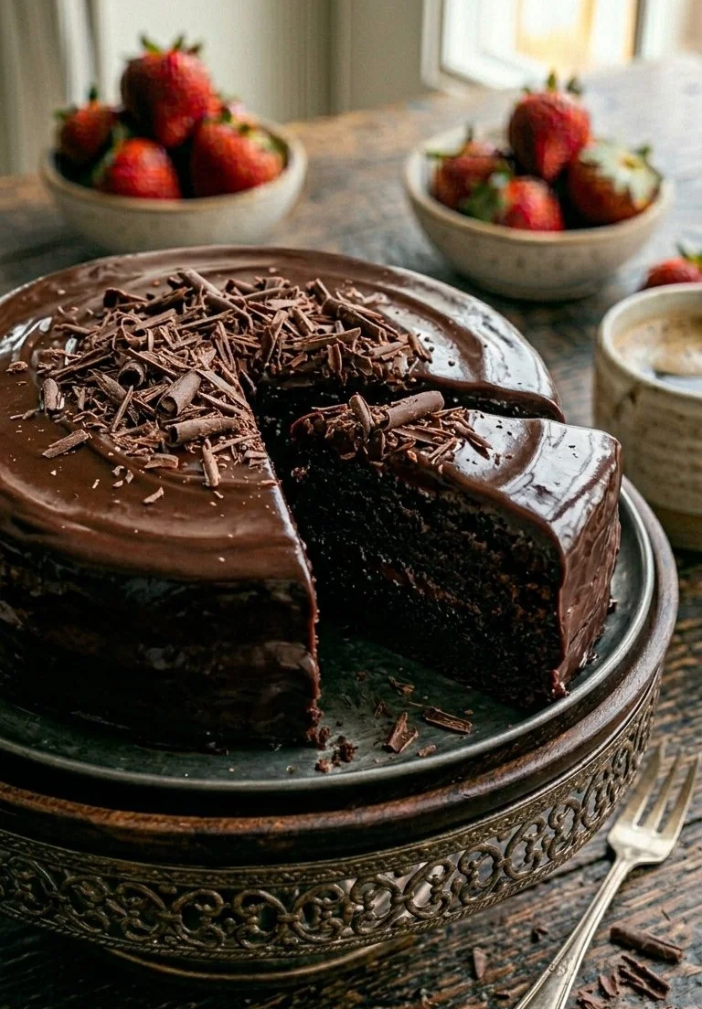 Rich Dark Chocolate Cake