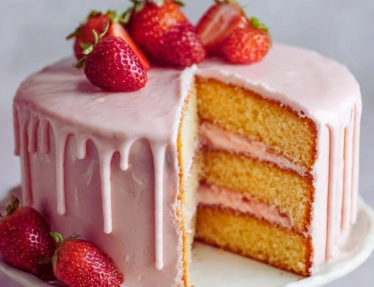 Strawberry Cream Cake