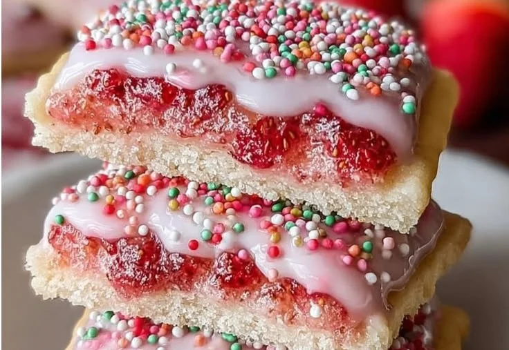 Strawberry Pop Tart Sugar Cookies