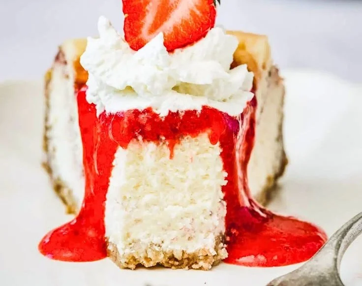 Strawberry Swirl Cheesecake