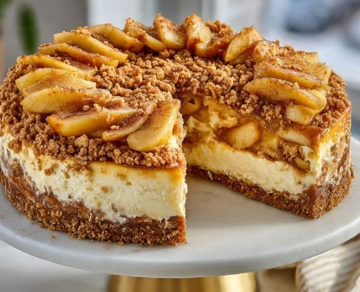 Apple Crisp Cheesecake