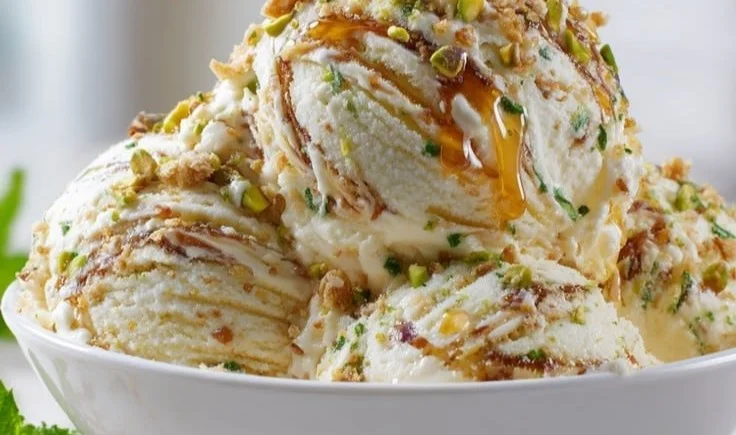 Baklava Cheesecake Ice Cream