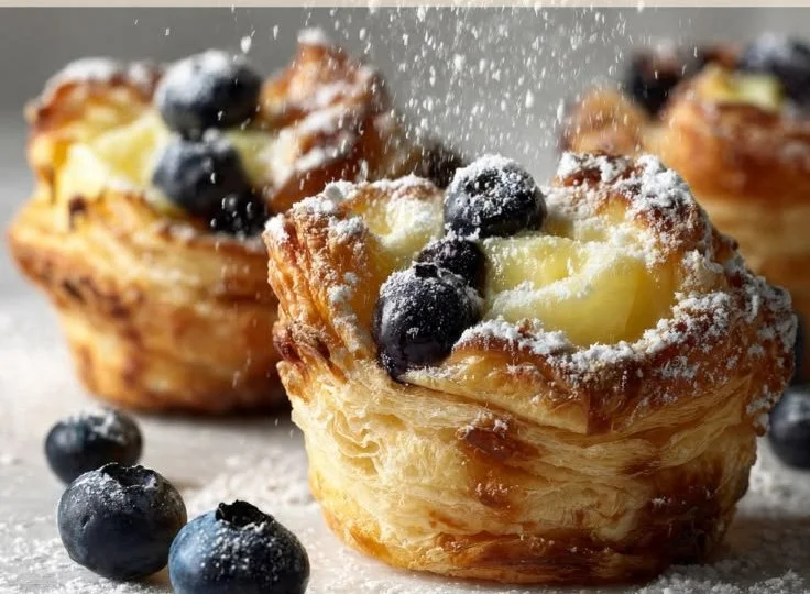 Blueberry Croissant Cups