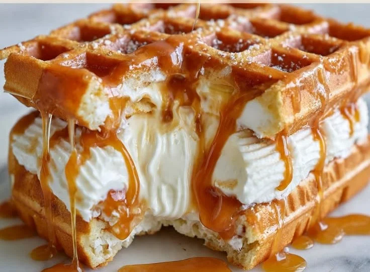Caramel Waffles