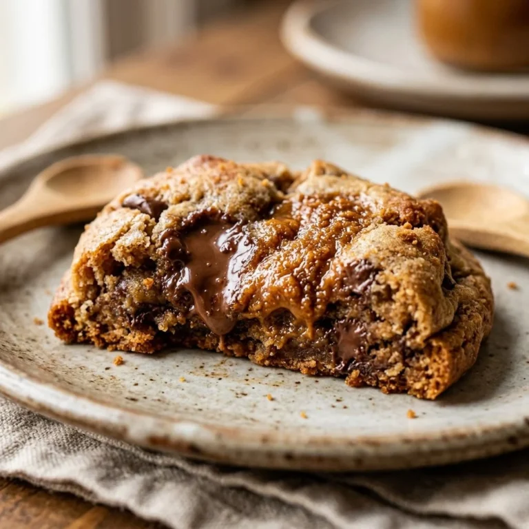 Delicious homemade cookie butter cookies ready to enjoy.
