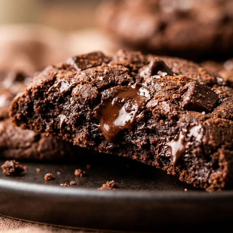 Delicious double chocolate cookies baked to perfection with rich cocoa flavor