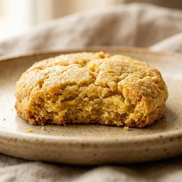 Delicious homemade egg yolk cookies on a plate