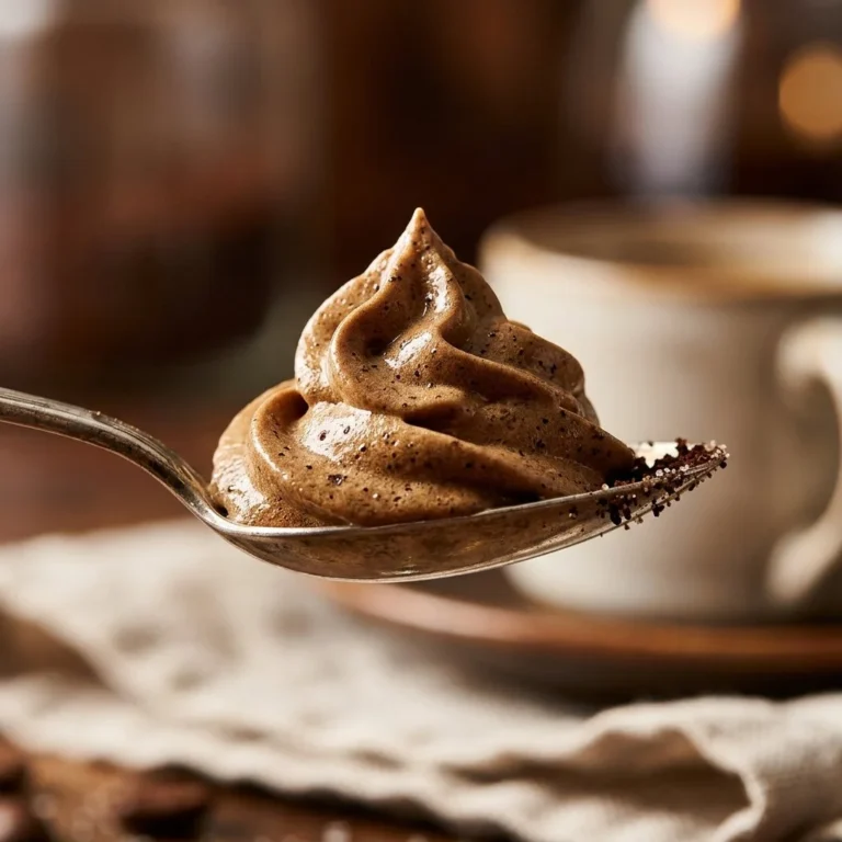 Delicious espresso whipped cream topping for desserts and beverages