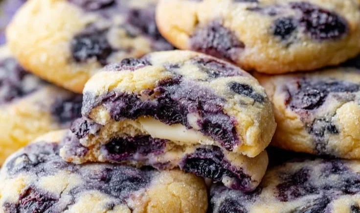 Lemon Blueberry Cheesecake Cookies