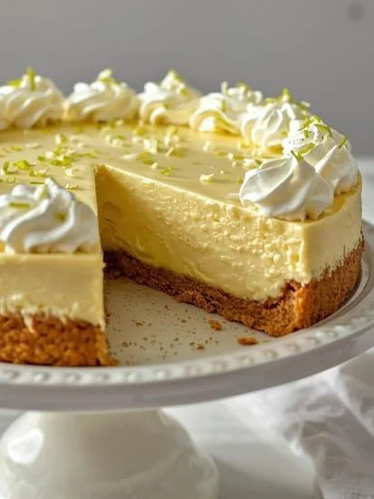 Delicious no-bake Key Lime Pie with a creamy filling and graham cracker crust