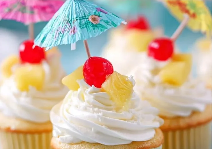 Piña Colada Cupcakes