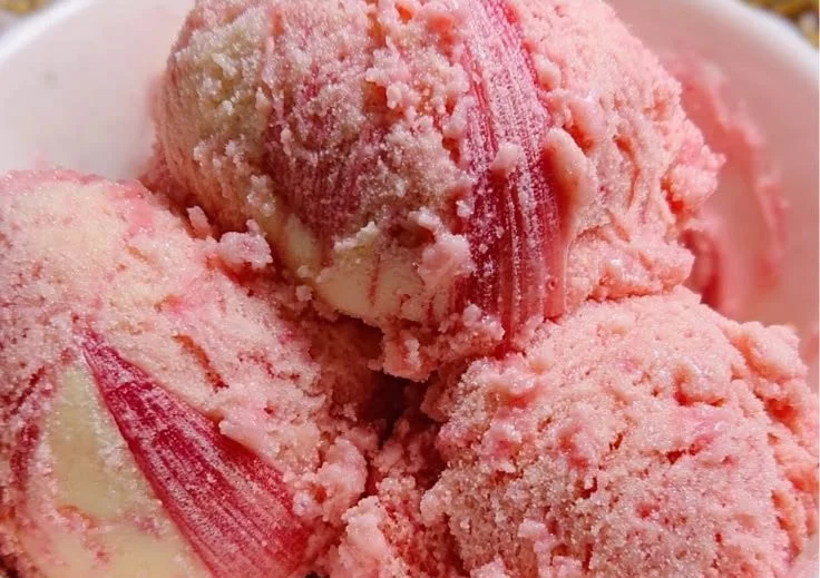Rhubarb Ice Cream