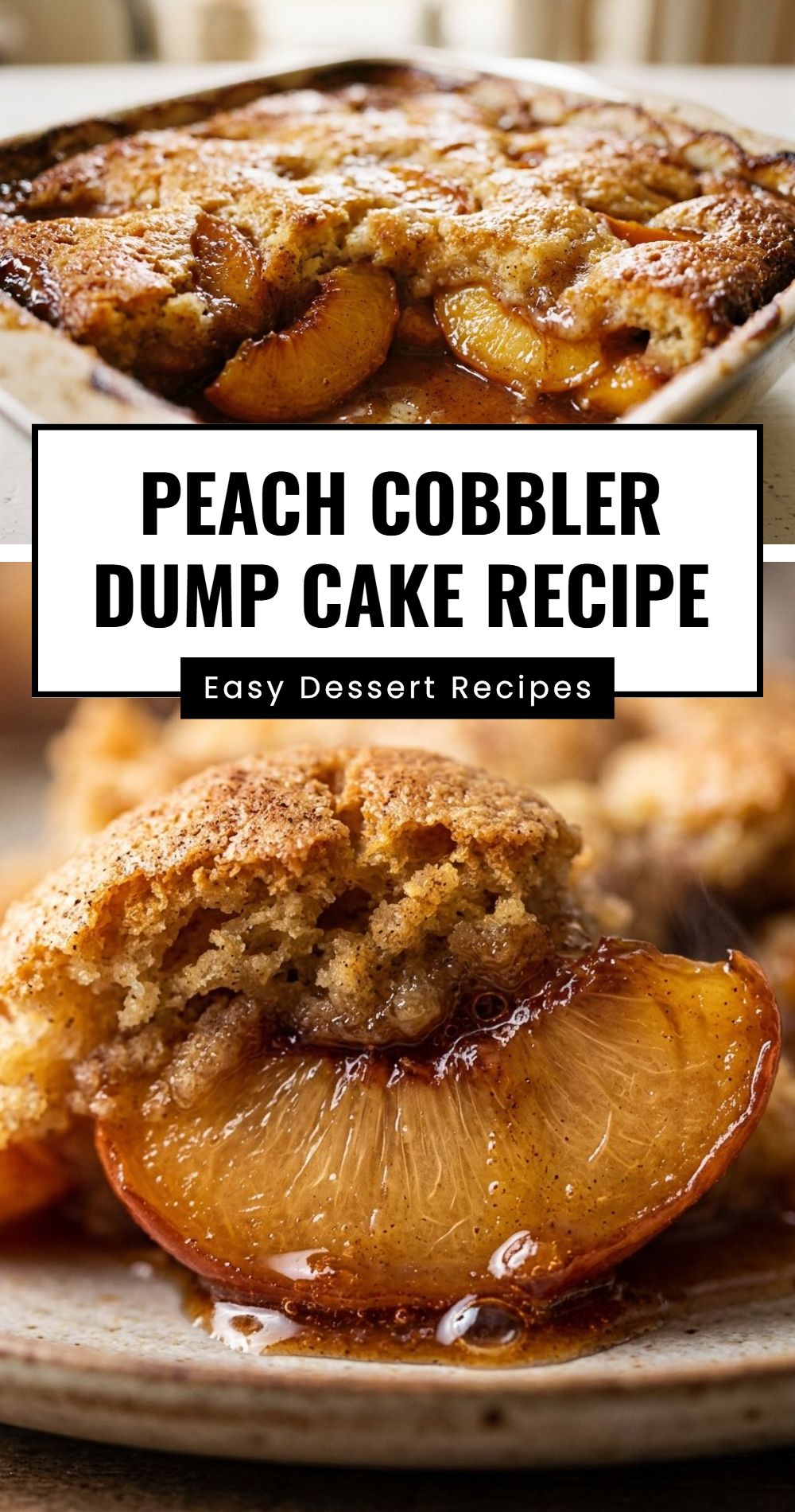 Peach Cobbler Dump Cake Recipe