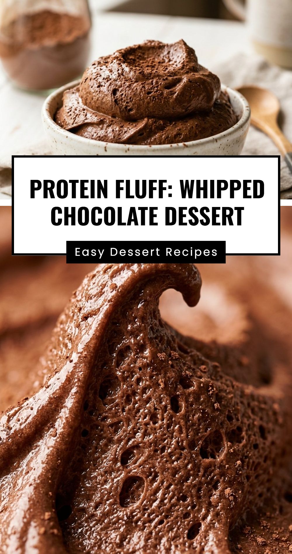 Protein Fluff Whipped Chocolate Dessert