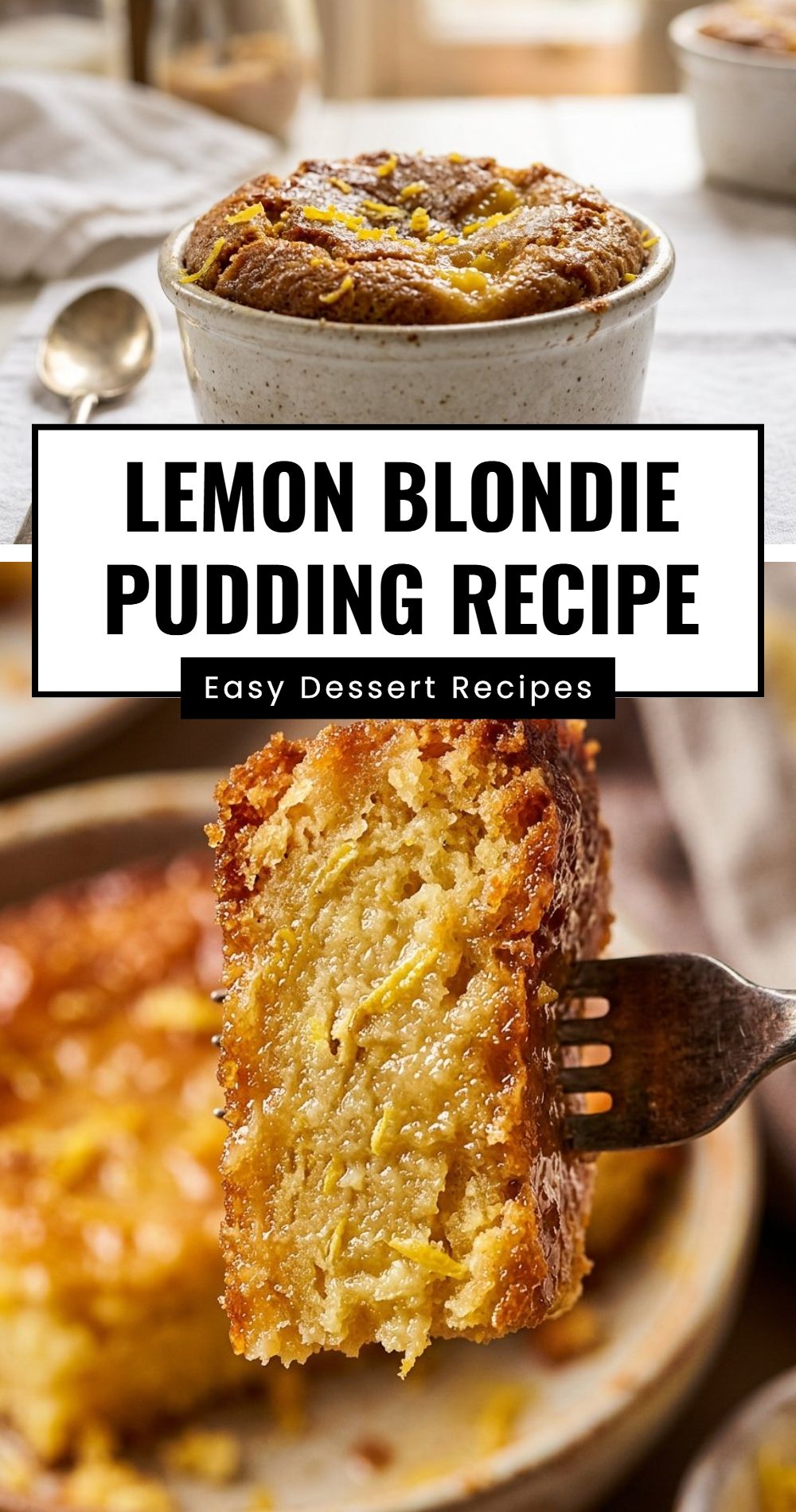 Lemon Blondie Pudding Recipe 3