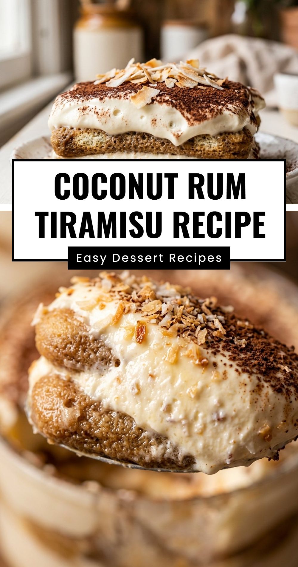 Coconut Rum Tiramisu Recipe