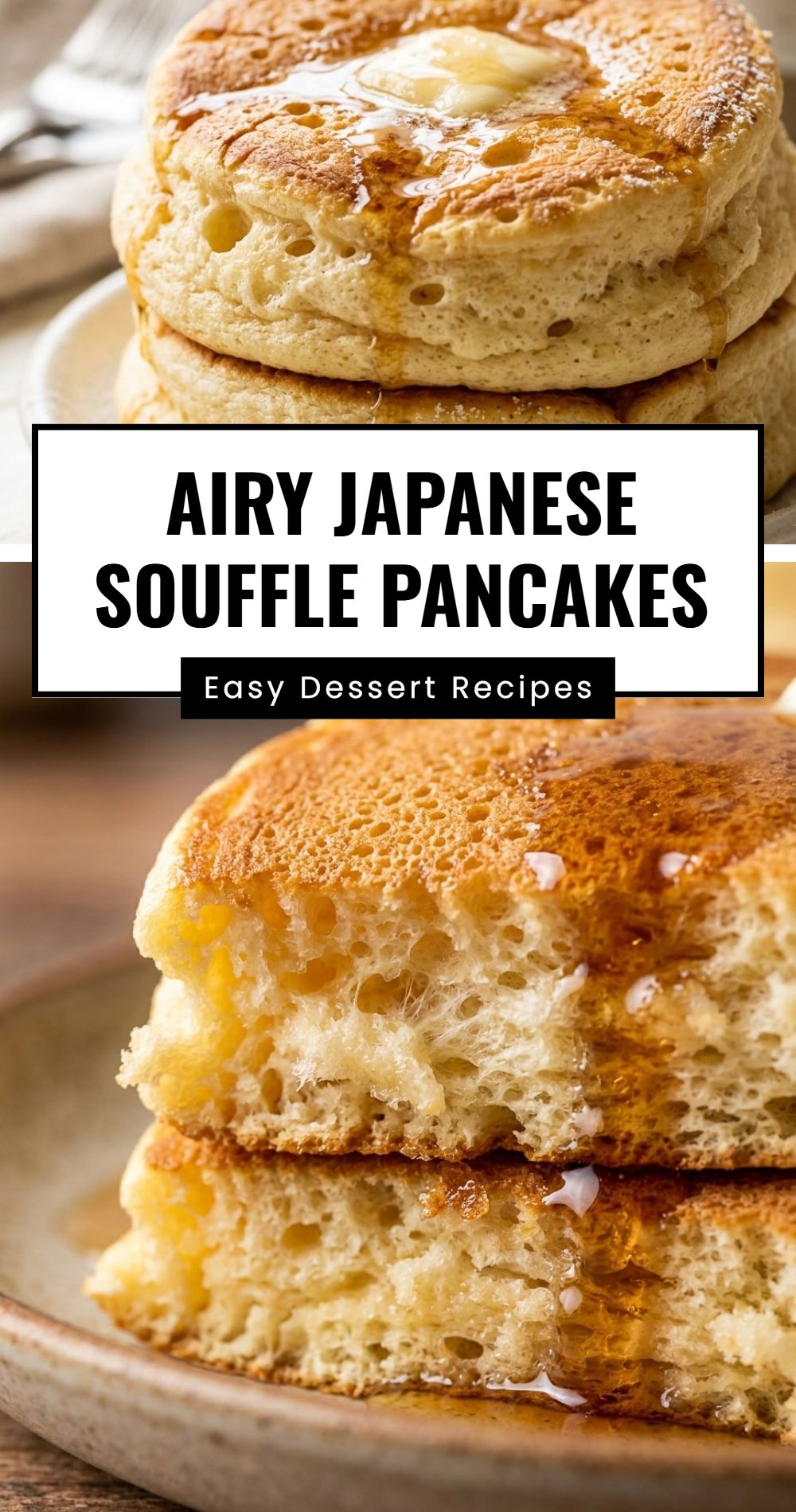 Airy Japanese Souffle Pancakes