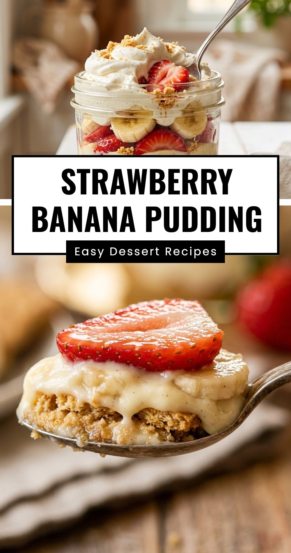 Strawberry Banana Pudding