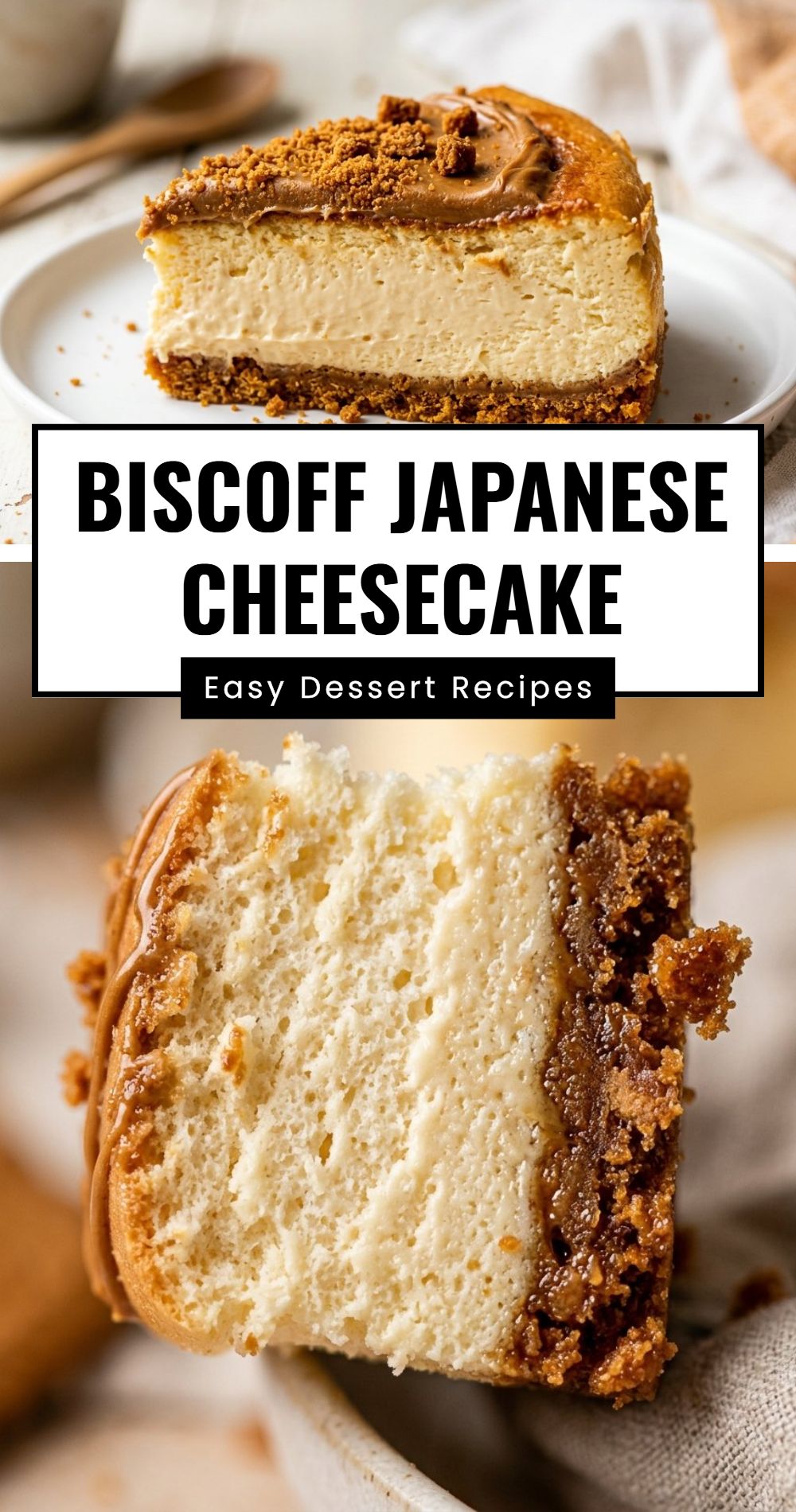 Biscoff Japanese Cheesecake