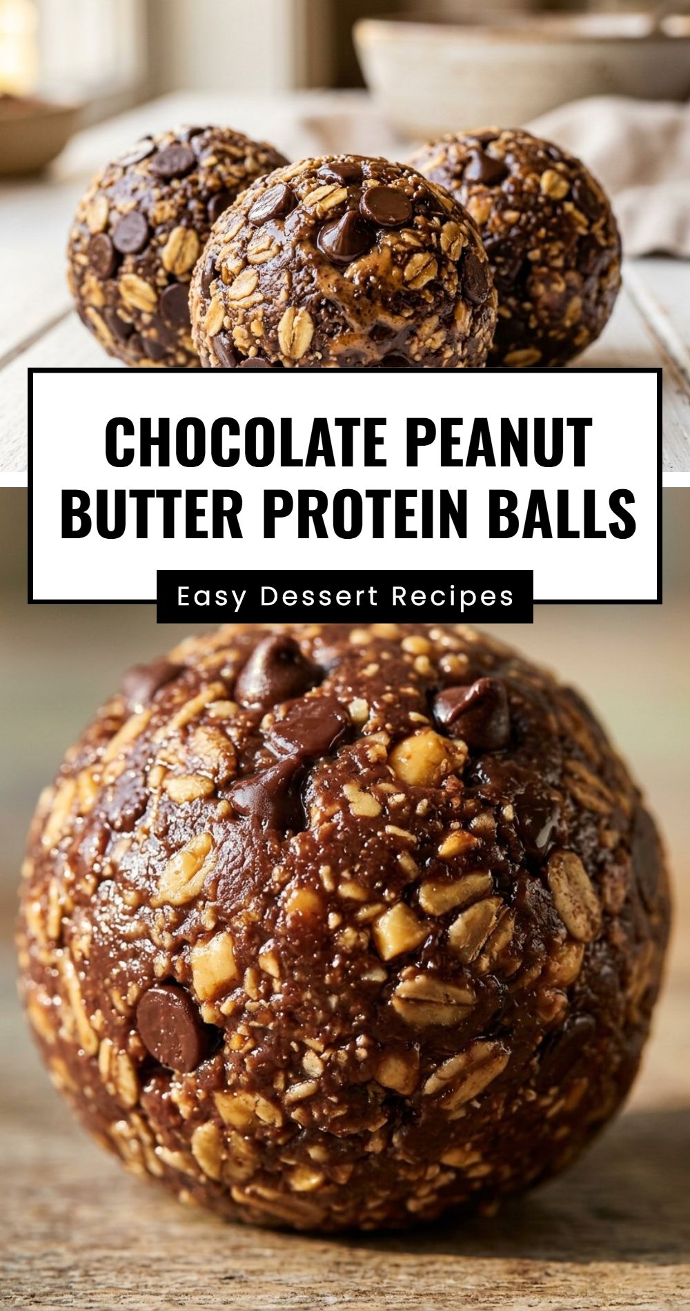 Chocolate Peanut Butter Protein Balls