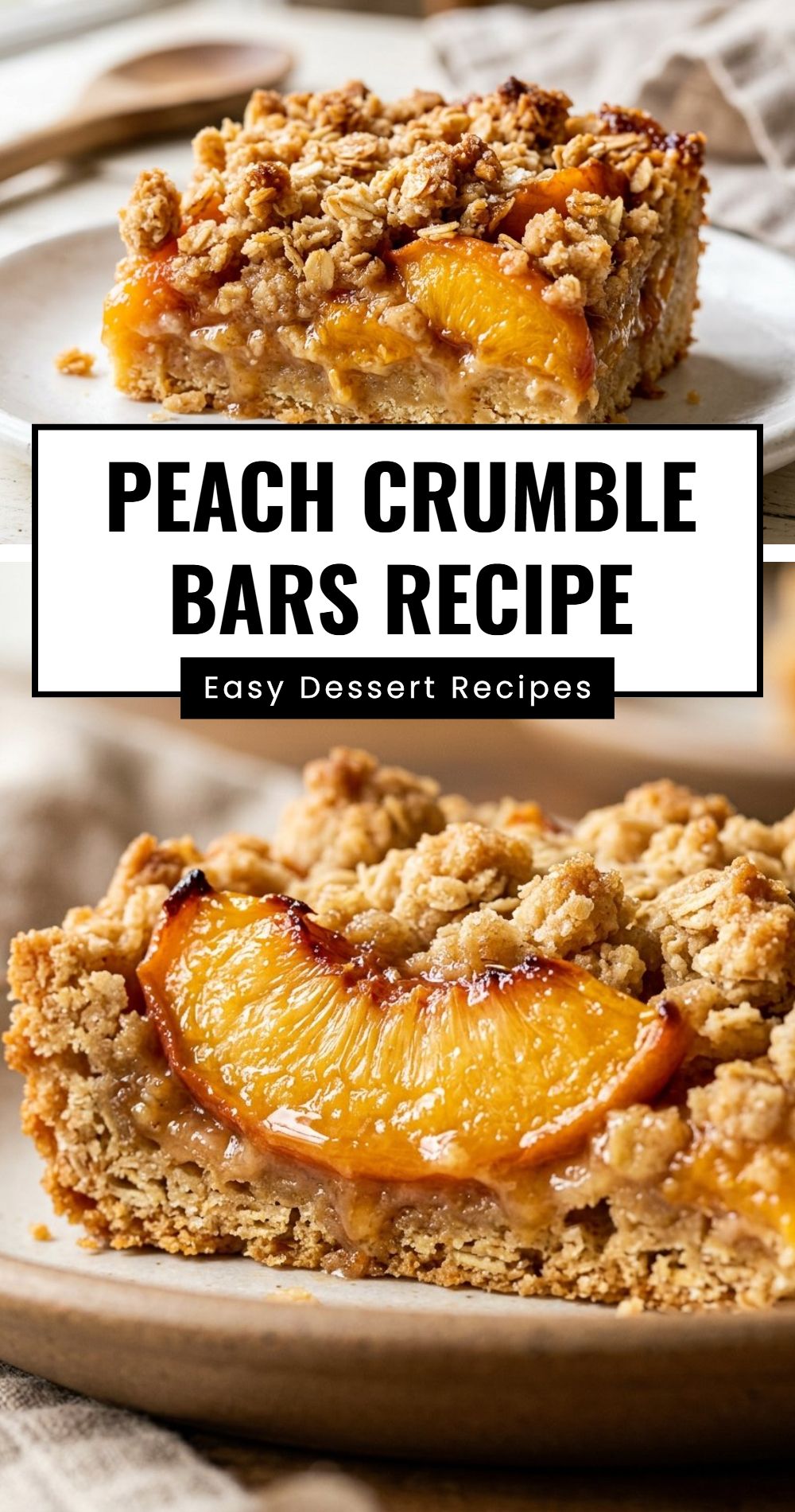 Peach Crumble Bars Recipe