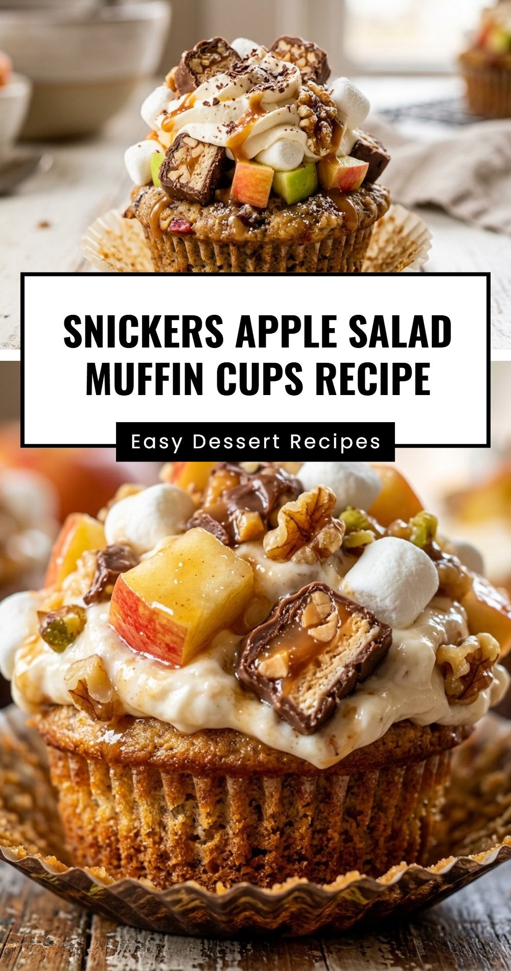 Snickers Apple Salad Muffin Cups Recipe