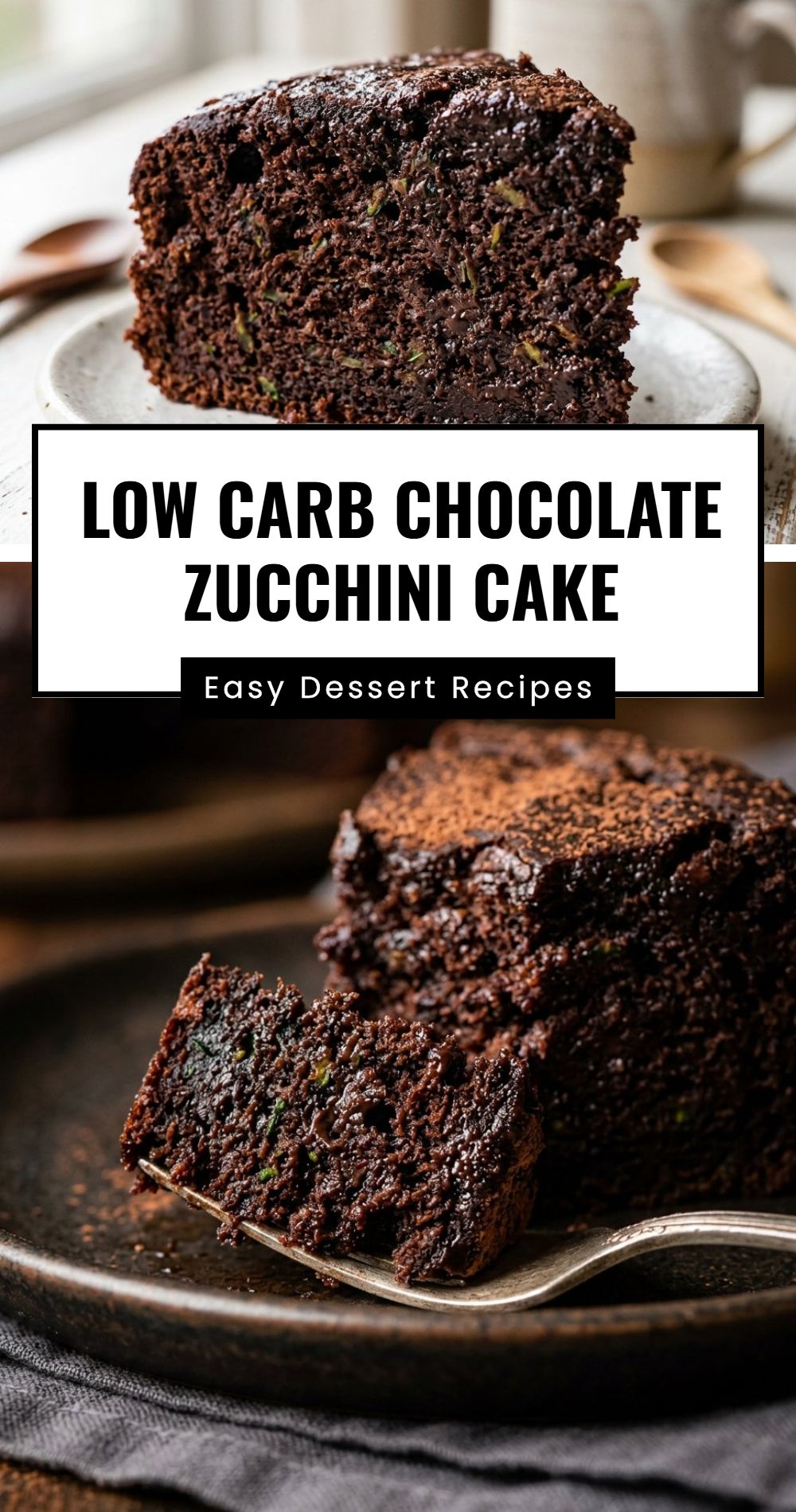 Low Carb Chocolate Zucchini Cake