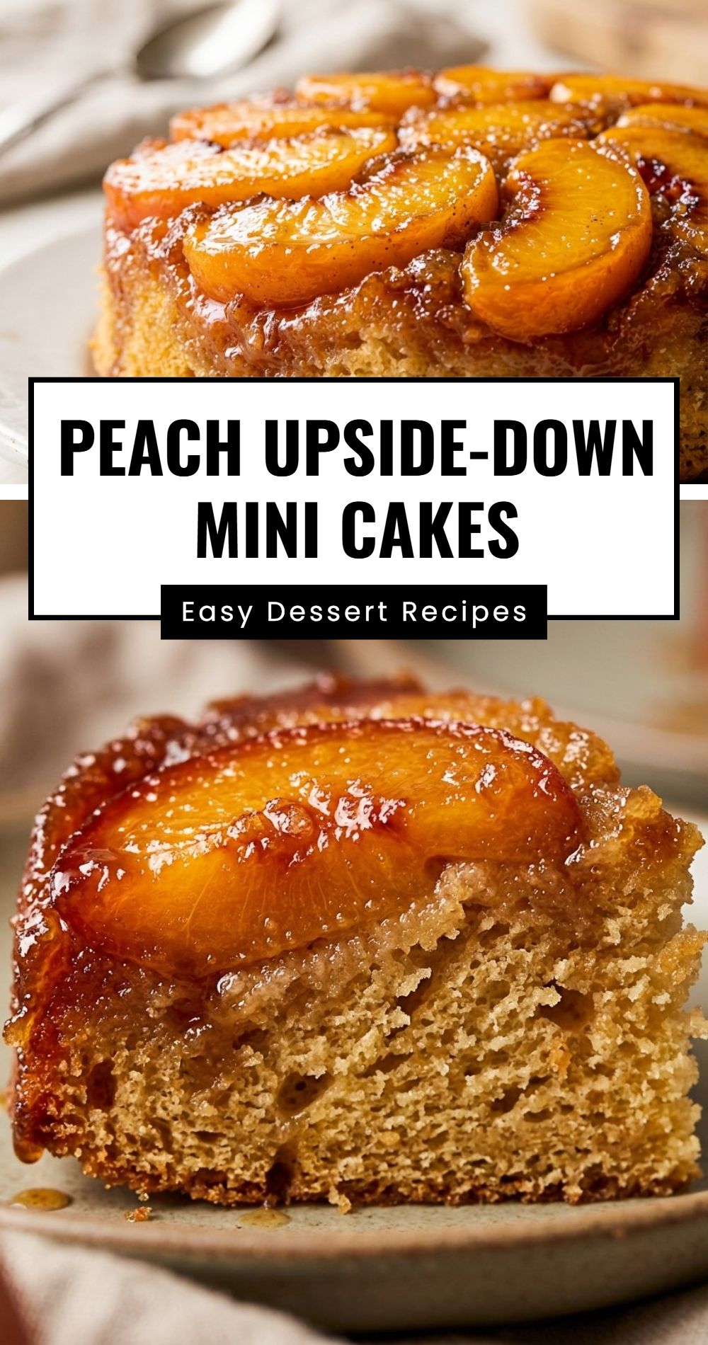 Peach Upside Down Mini Cakes