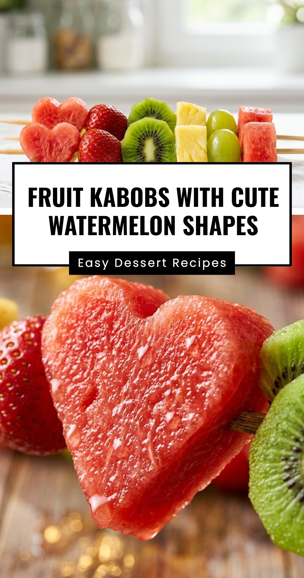 Fruit Kabobs Cute Watermelon Shapes