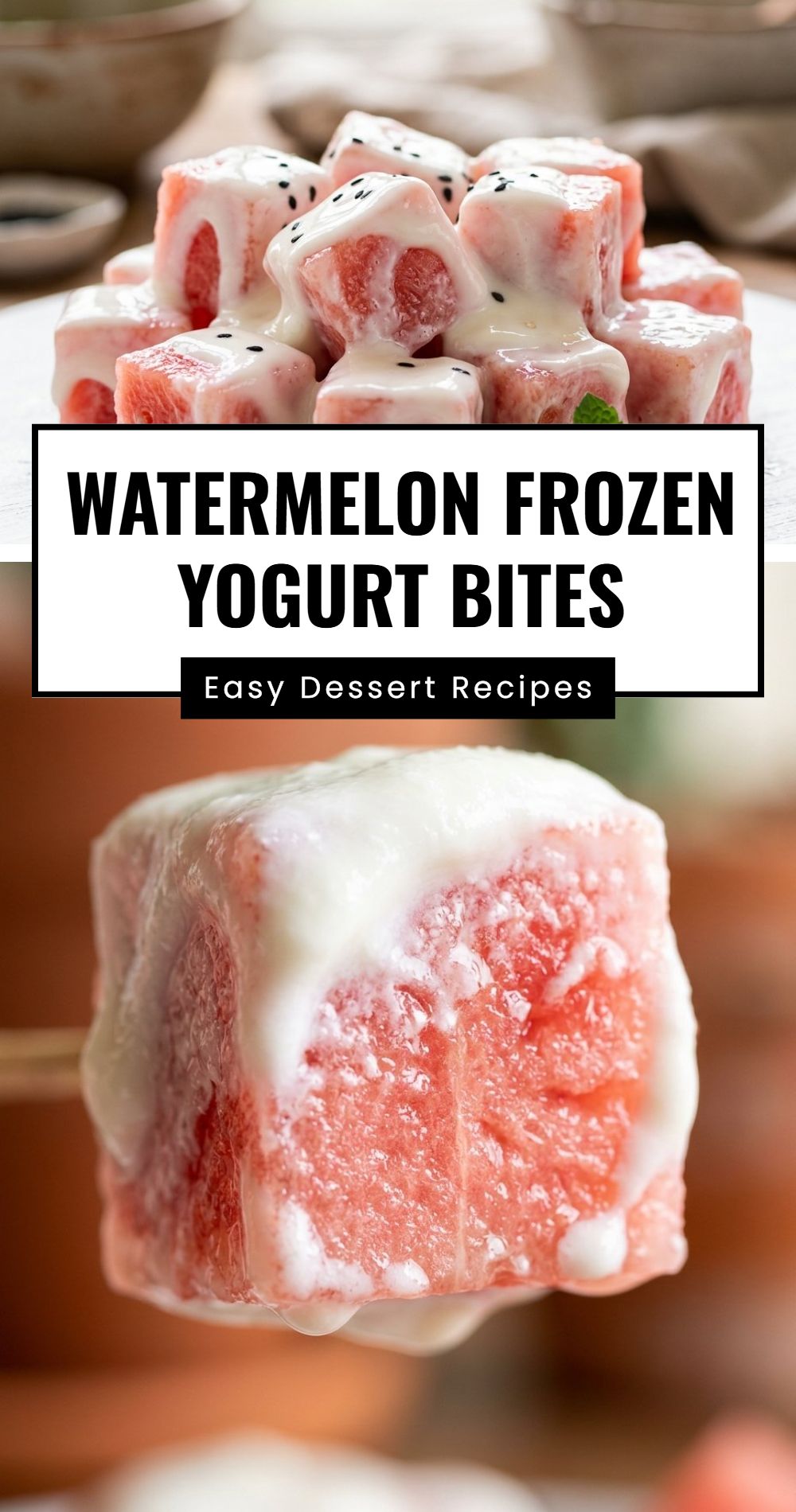 Watermelon Frozen Yogurt Bites 2