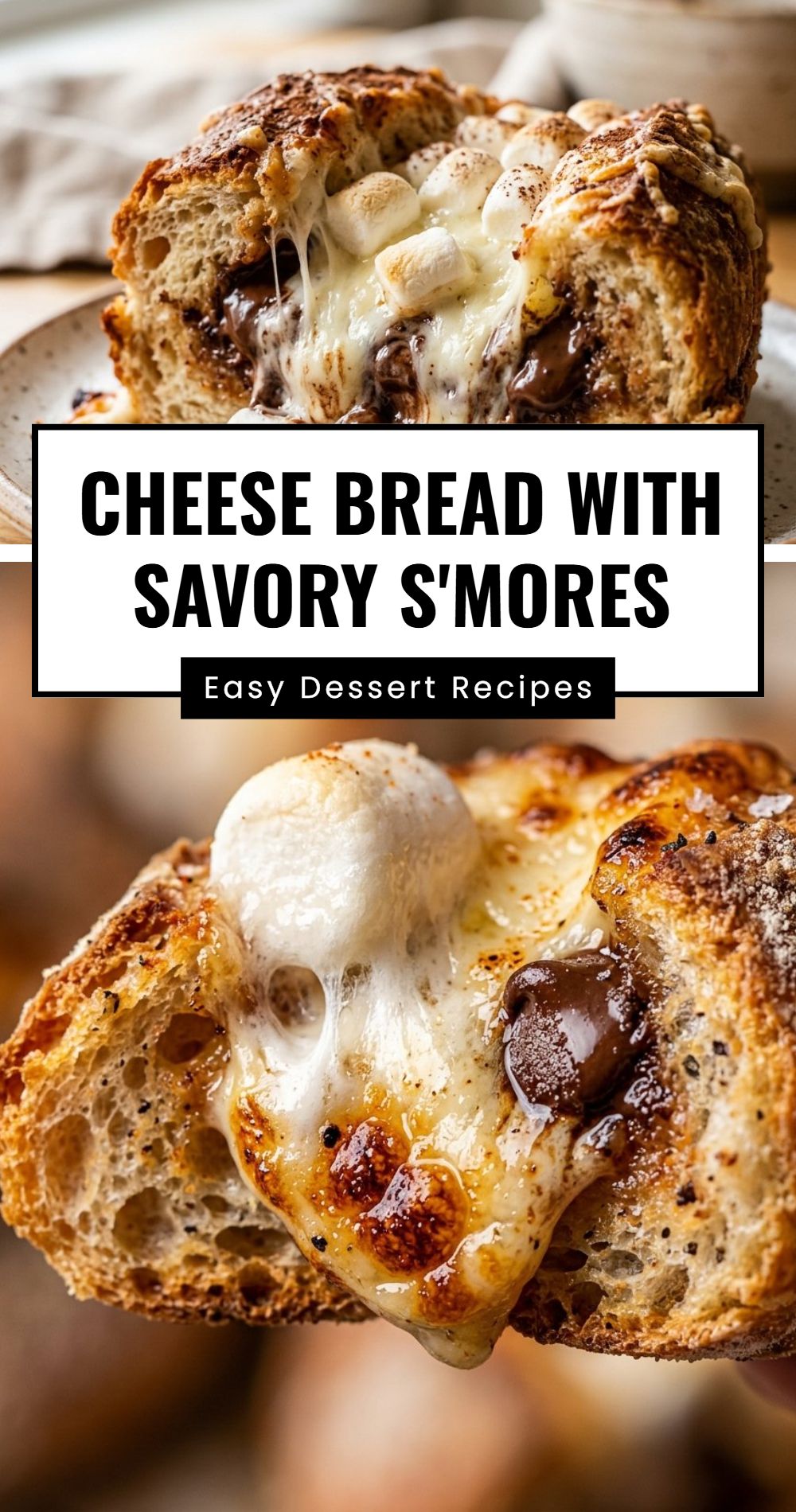 Cheese Bread Savory Smores