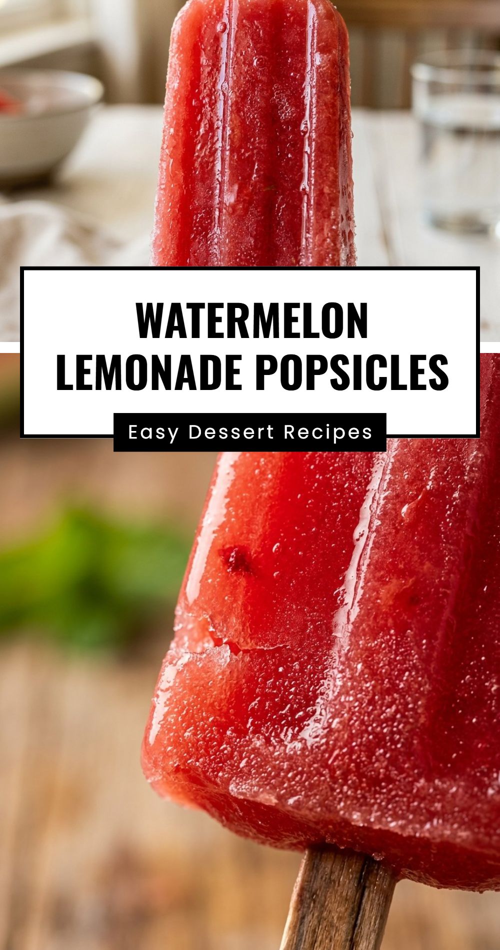 Watermelon Lemonade Popsicles