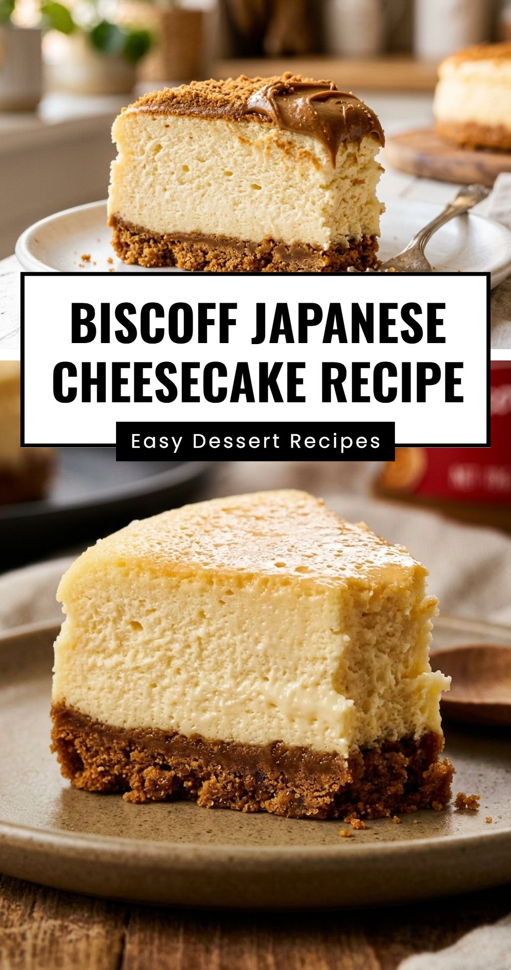 Biscoff Japanese Cheesecake Recipe