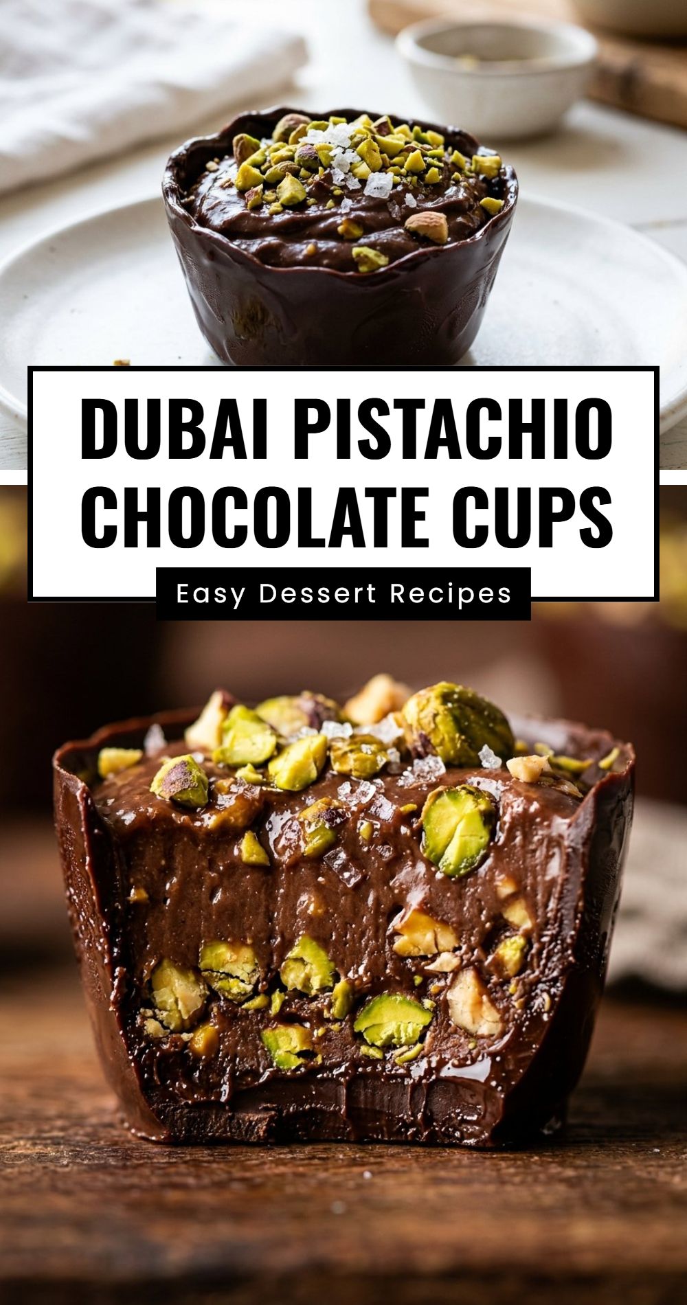 Dubai Pistachio Chocolate Cups