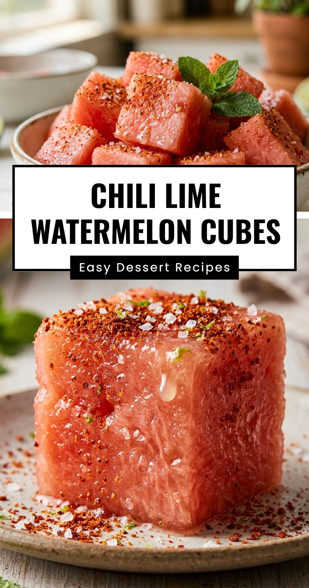 Chili Lime Watermelon Cubes
