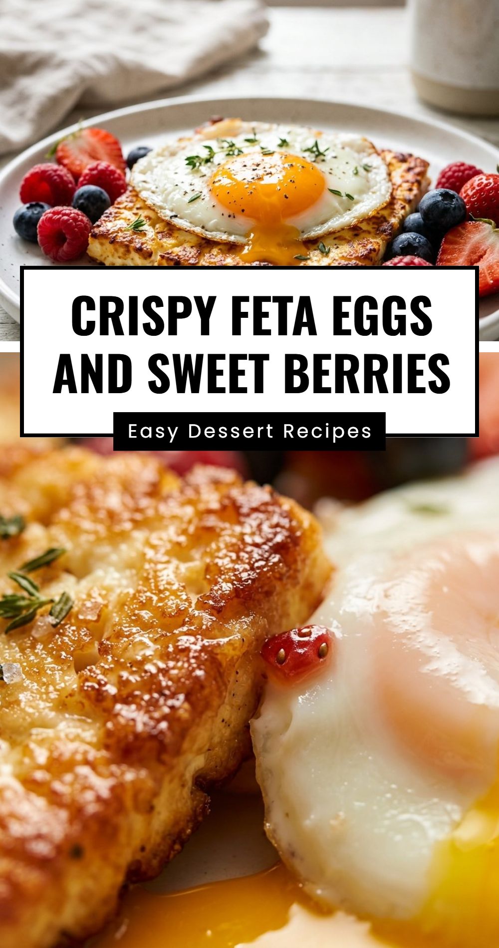 Crispy Feta Eggs And Sweet Berries