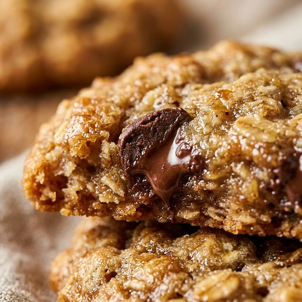 Delicious homemade banana oatmeal cookies on a plate