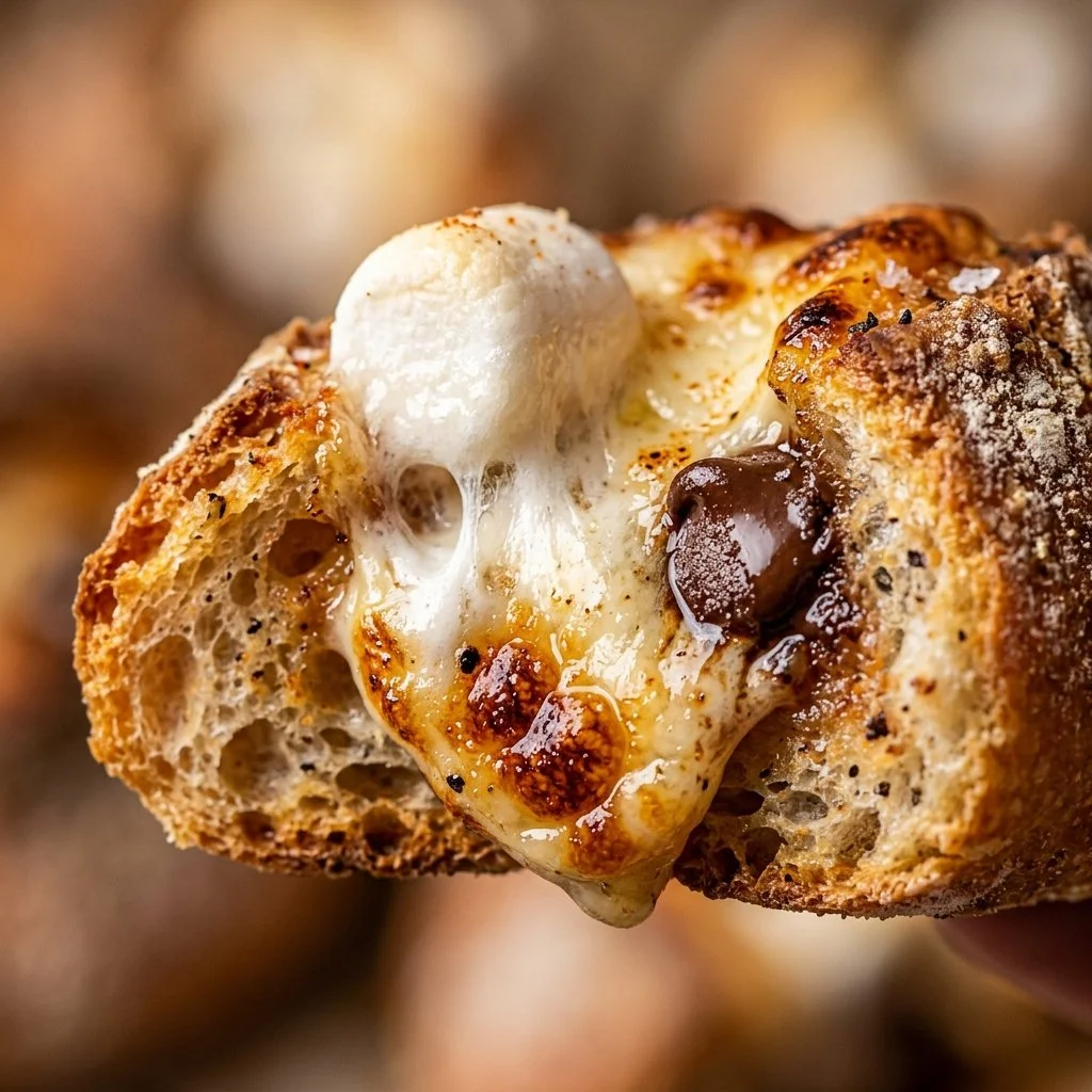Cheese Bread with Savory S'mores - a unique and delicious flavor combination.