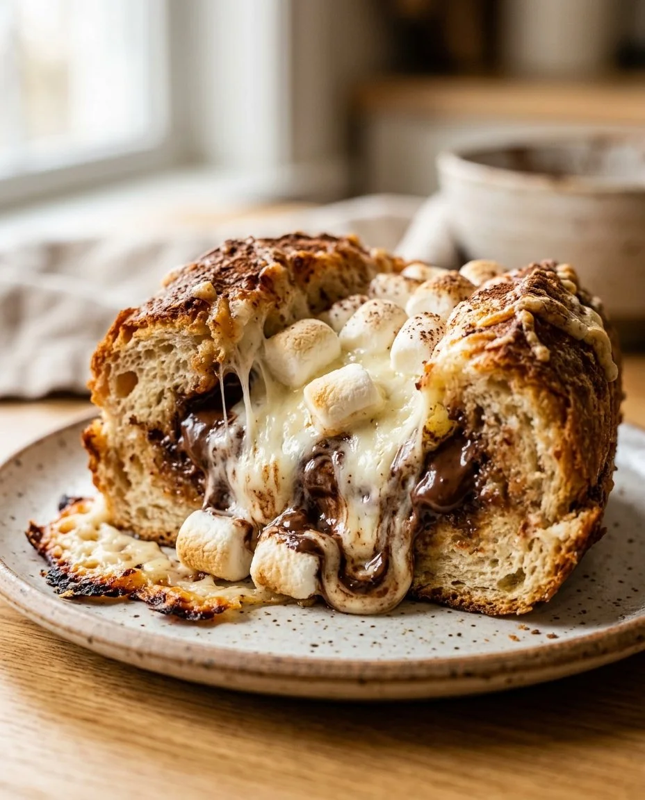 Cheese Bread with Savory S'mores