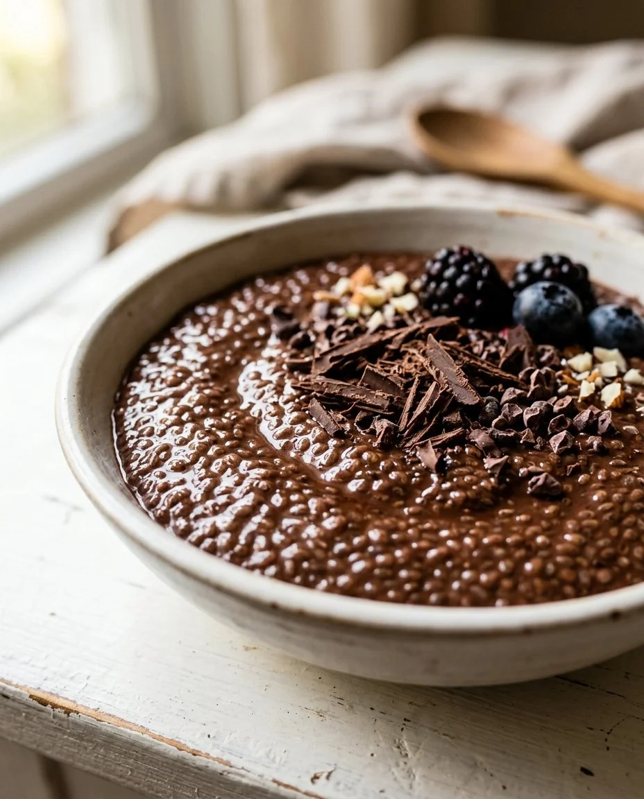 Chia Pudding with Dark Chocolate