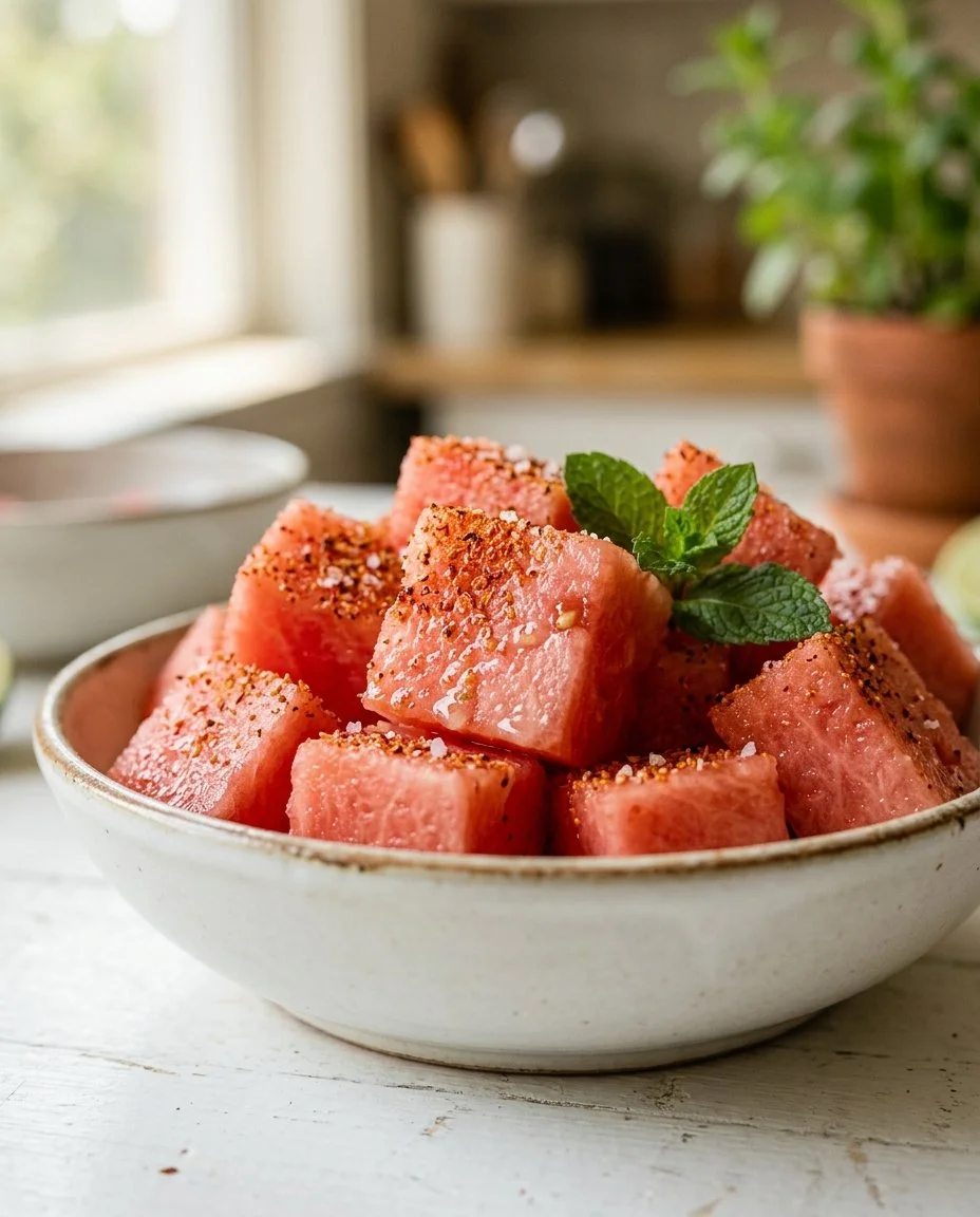 Chili Lime Watermelon Cubes