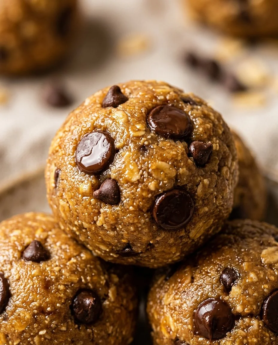 Delicious cookie dough protein balls ready to be enjoyed as a healthy snack