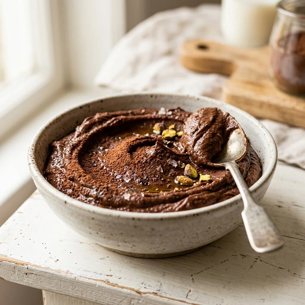 Creamy Chocolate Hummus Dessert Dip Recipe