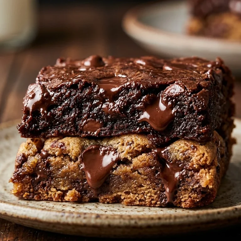 Delicious easy brookies combining rich brownies and soft cookies.