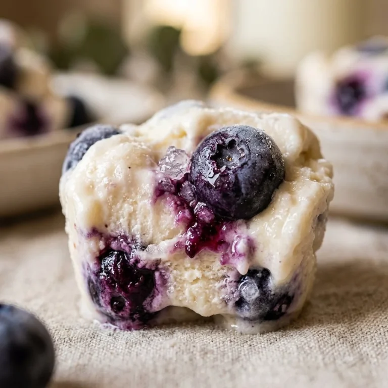 Delicious frozen yogurt blueberry bites ready to enjoy as a healthy snack